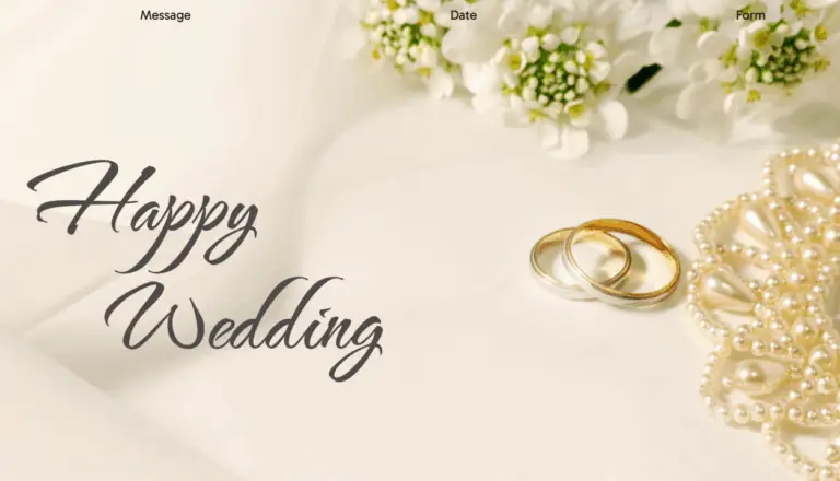 結婚式のウェブサイト